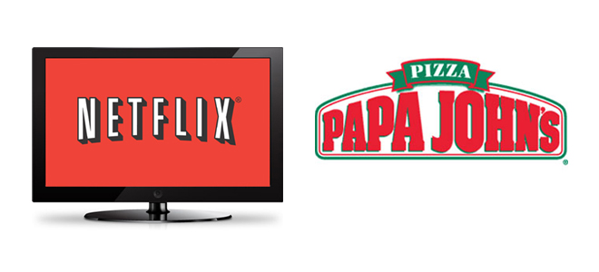 Papa John's and Netflix